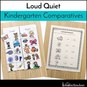 Loud/QuietSorting Worksheet/Center Game Kindergarten Music Comparatives