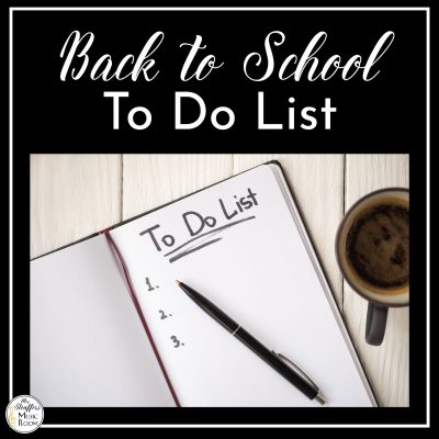 Back to School To Do List