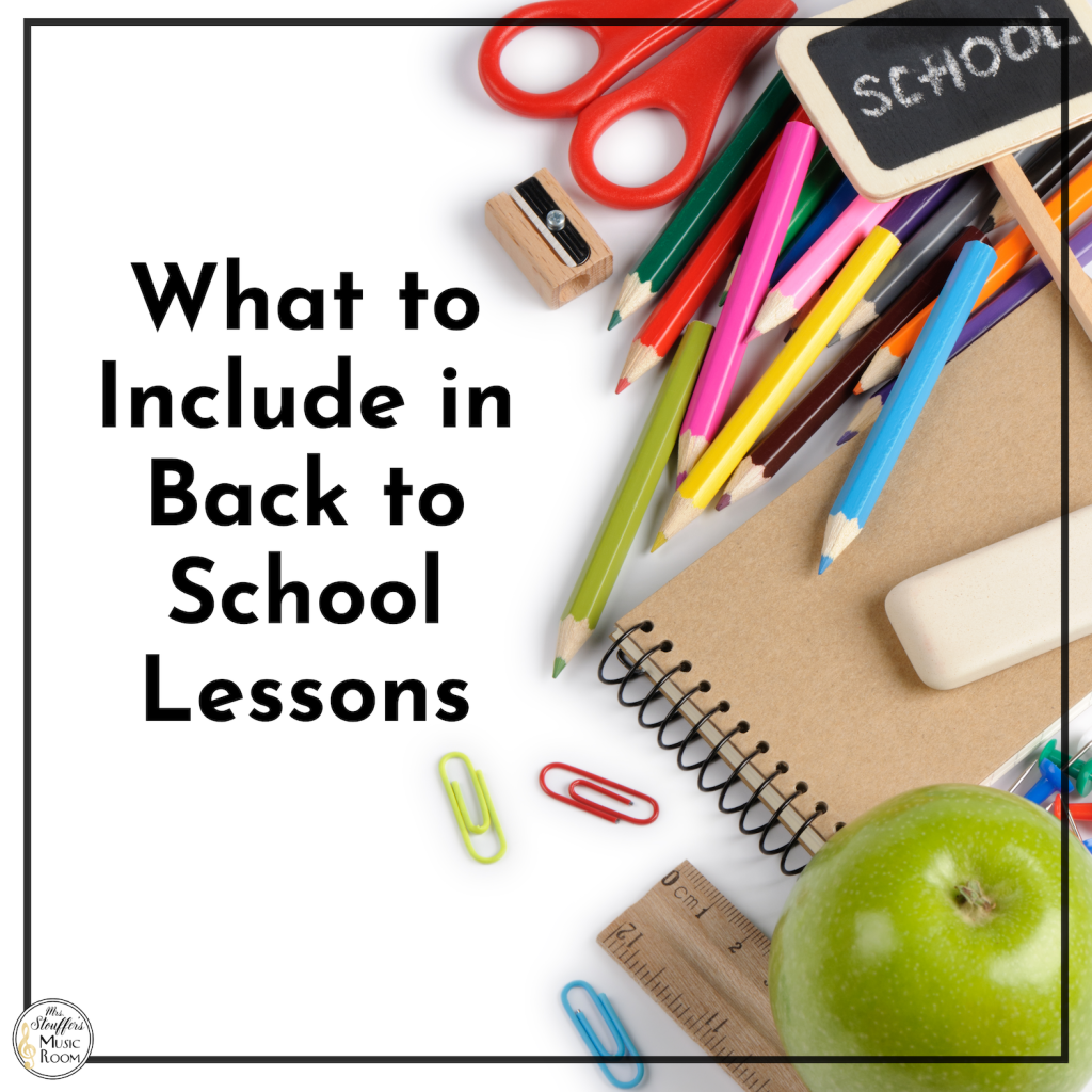 what to include in back to school lessons long