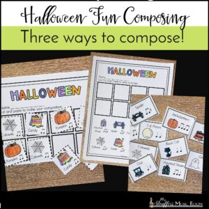 Halloween Fun Composing - Composition Activities for Elementary Music