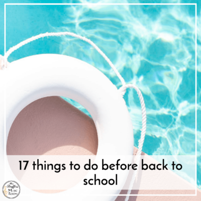 Seventeen things to do before back to school