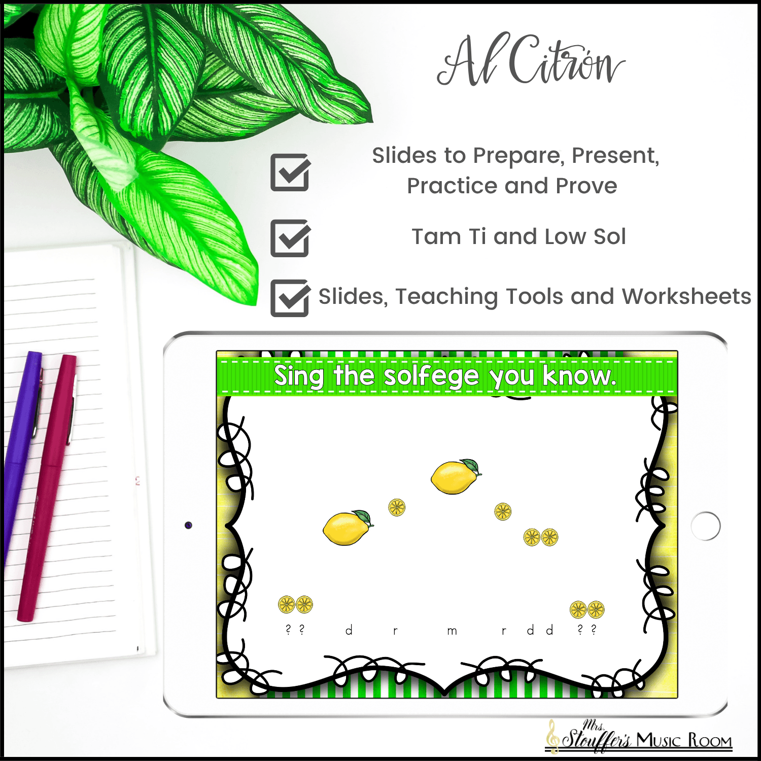 Al Citrón - Tam Ti, Solfege Low Sol - Kodaly Method Folk Song - Image 4