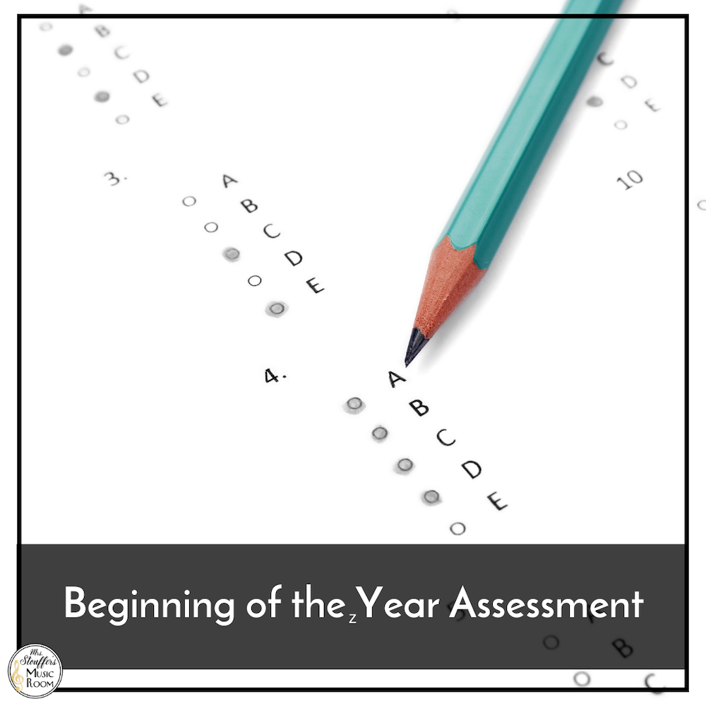 Beginning of the Year Assessment Square