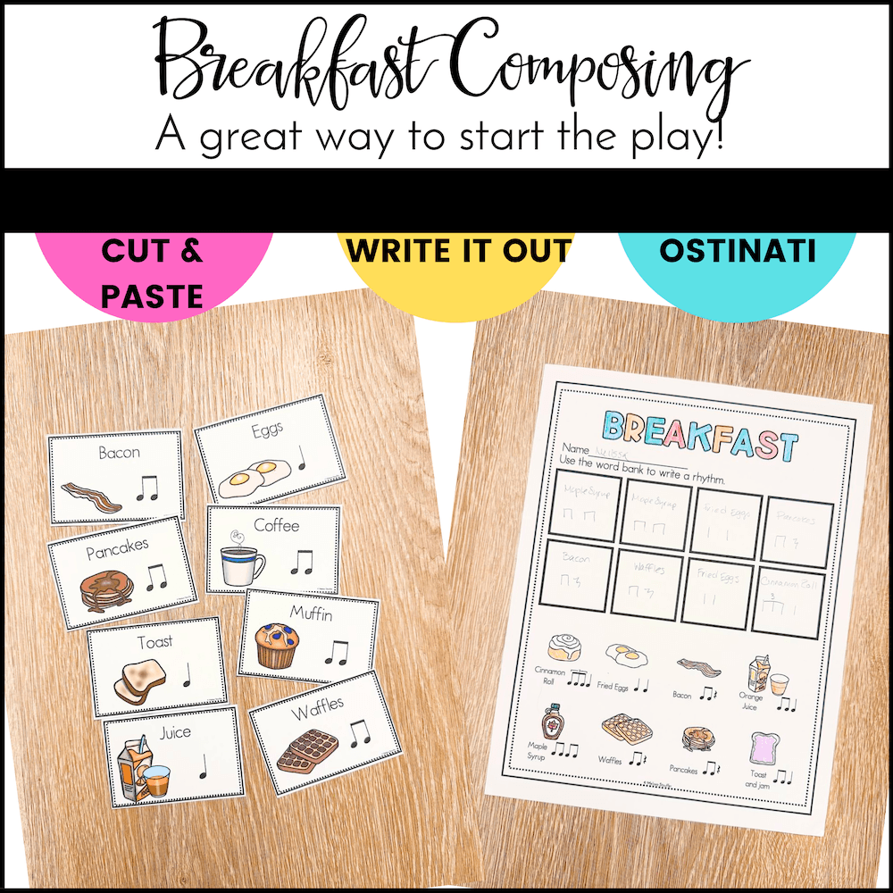 Breakfast Composing - Composition Activities for Elementary Music - Mrs ...