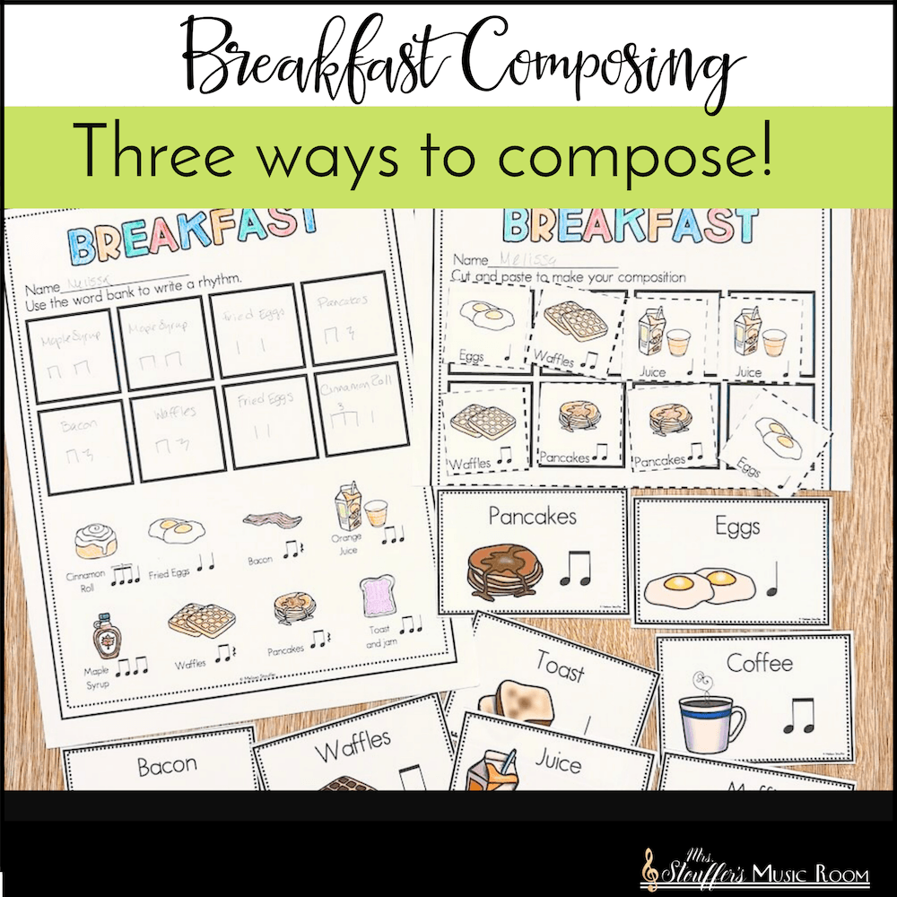 Breakfast Composing – Composition Activities for Elementary Music
