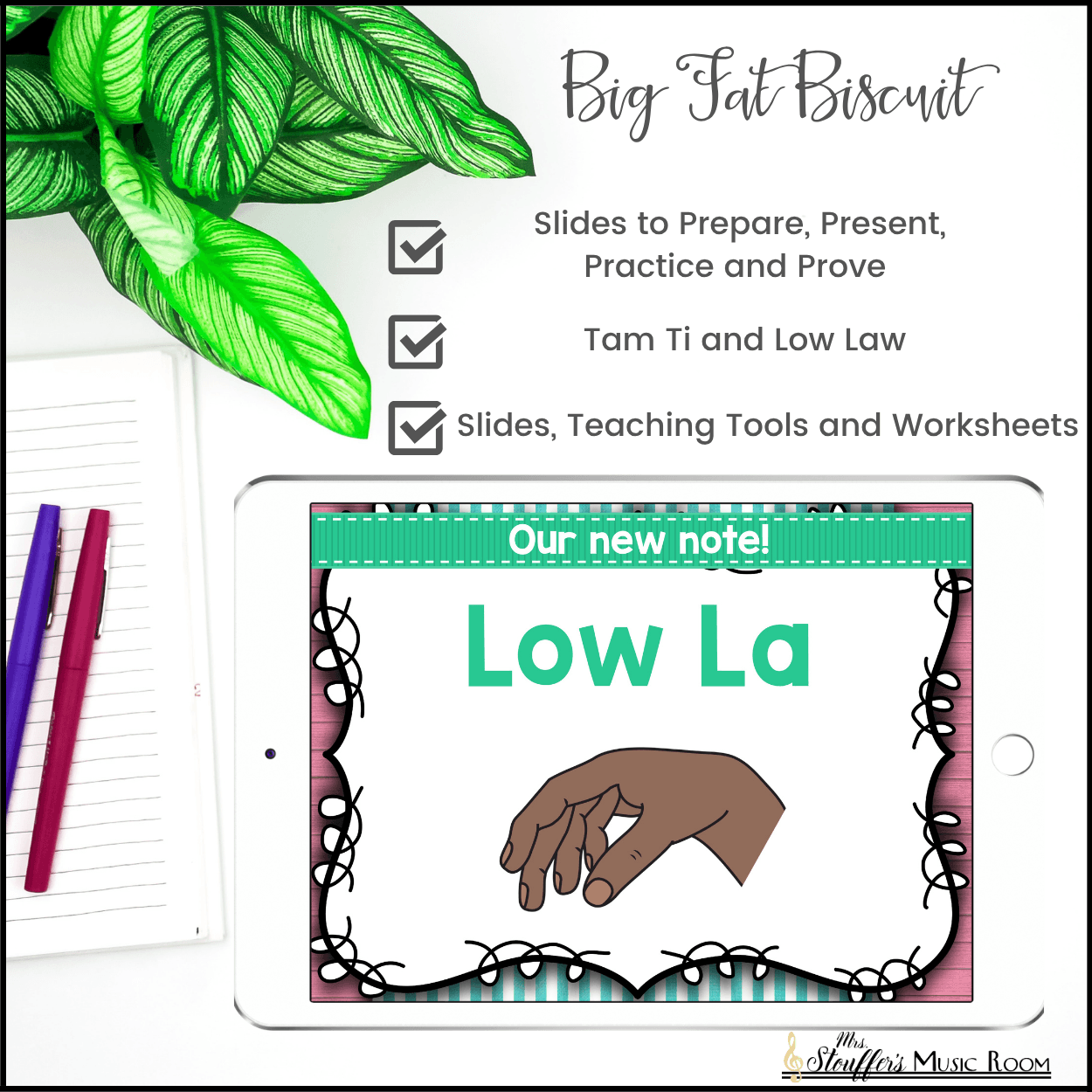 Big Fat Biscuit - Tam Ti, Solfege Low La - Kodaly Method Folk Song - Image 3